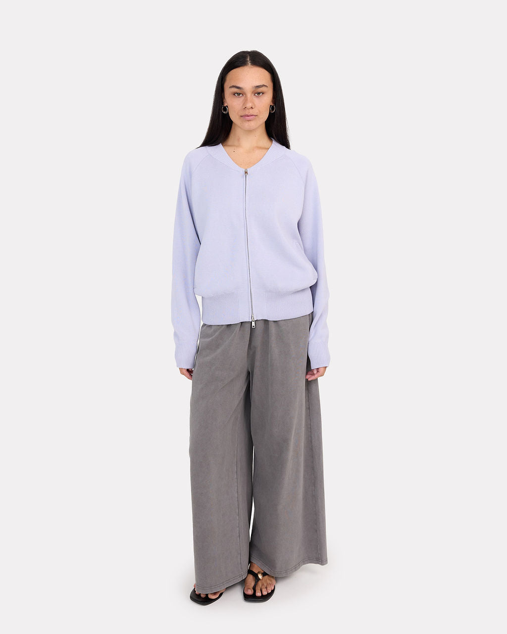 Darcy Bomber Jacket in Lilac - Pockets The Lullaby Club