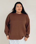 Ellie Knit in Chocolate - Comfortable Size Inclusive Knitwear - The Lullaby Club