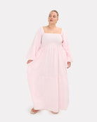 Izzy Maxi in Pink | Pregnancy and Postpartum Friendly Dress | The Lullaby Club