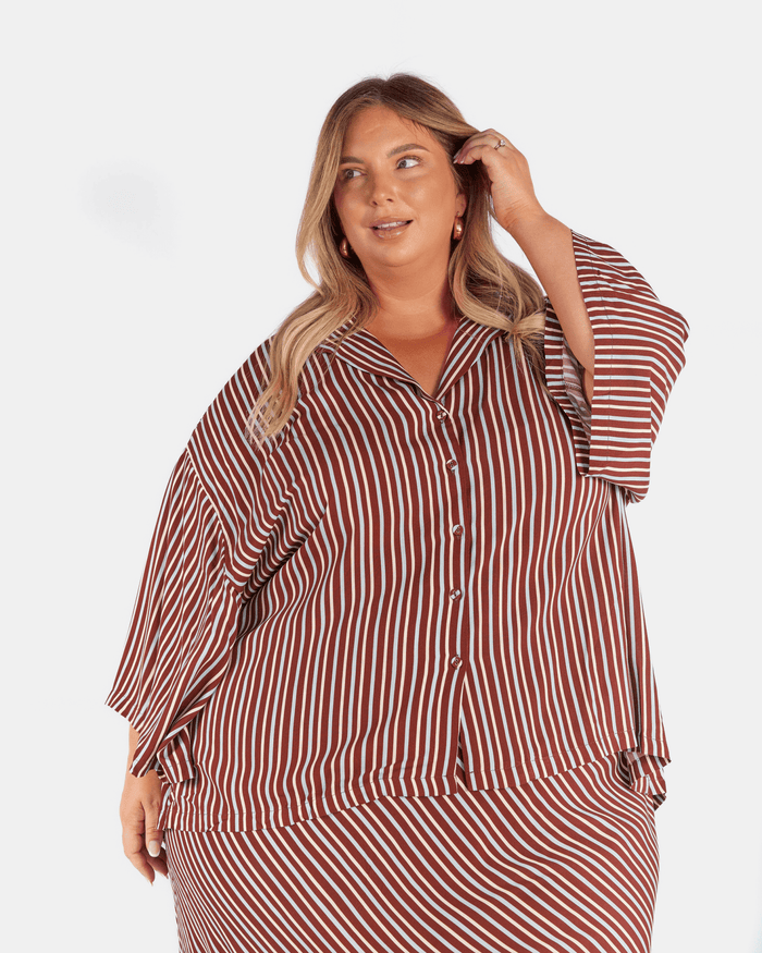 Lacey Shirt | Sandbar Stripe