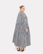 Maxi Avalon Smock in Black Gingham - Size Inclusive AU 6-26 - The Lullaby Club