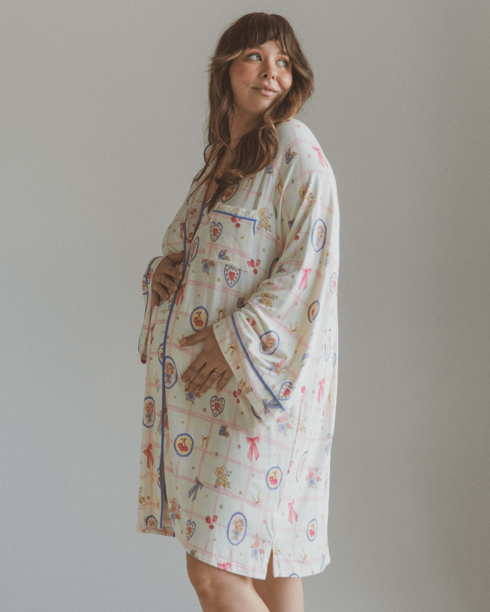 Coquette-inspired cotton nightie – soft and romantic sleepwear for women