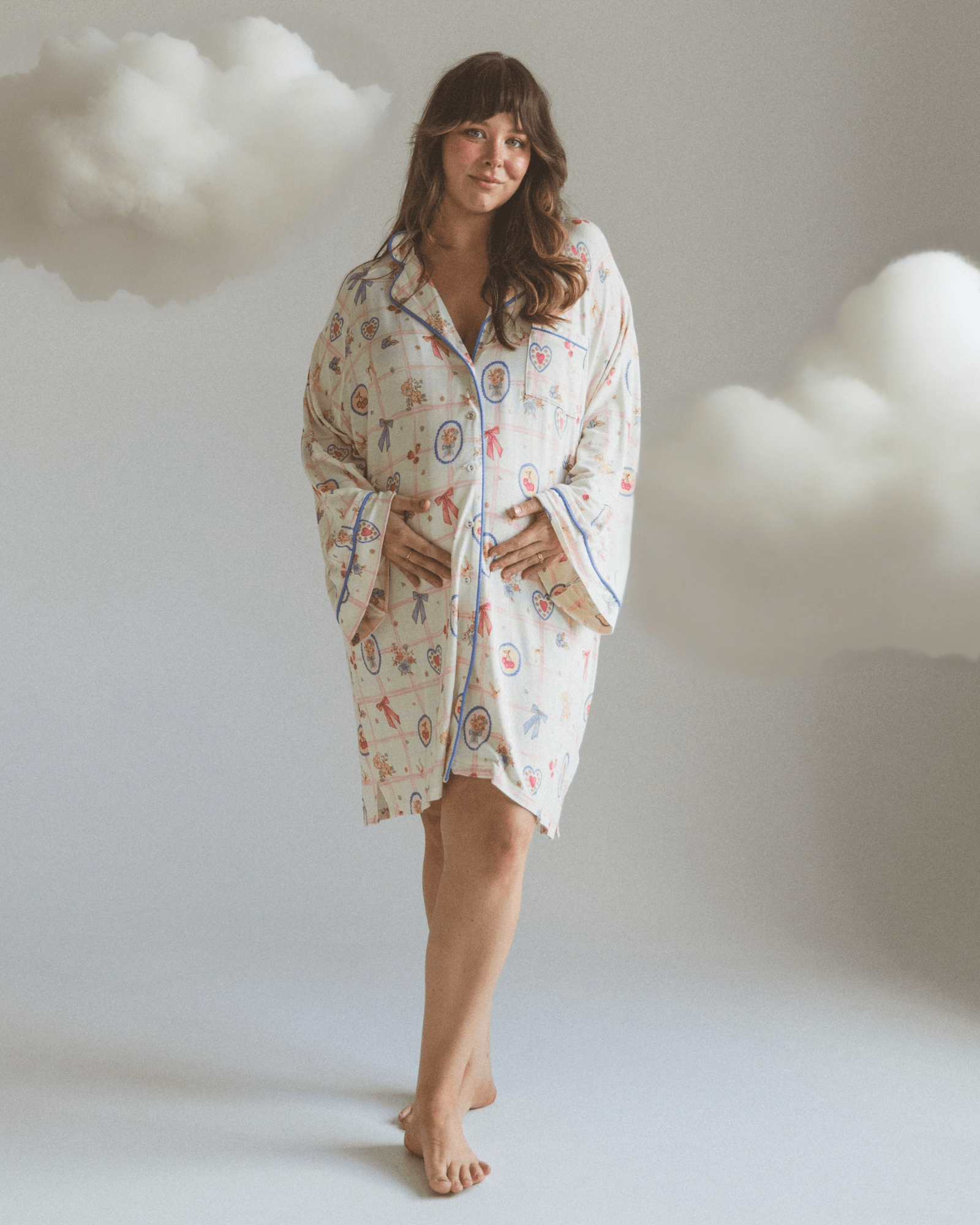 Coquette-inspired cotton nightie – soft and romantic sleepwear for women