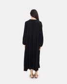 Ruby Maxi in Black Crepe - Oversized Fit - The Lullaby Club