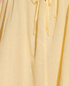 Close-up of bright yellow fabric. 